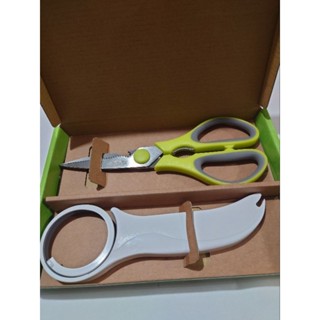 ［股東會紀念品］AKWA TEK廚房二件組 料理剪刀+四合一開瓶器/陶瓷削皮器+四合一開瓶器