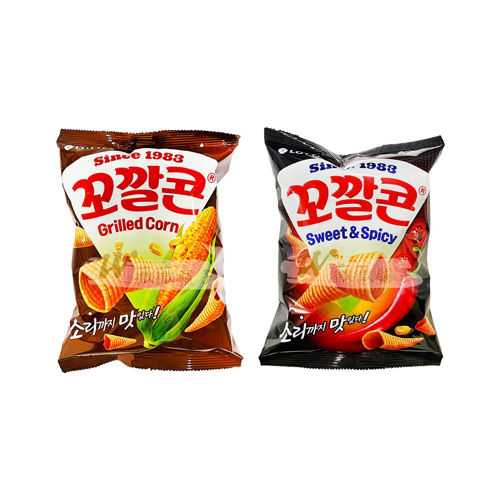 【薇薇舖子】韓國LOTTE樂天玉米脆角烤玉米味/甜辣味