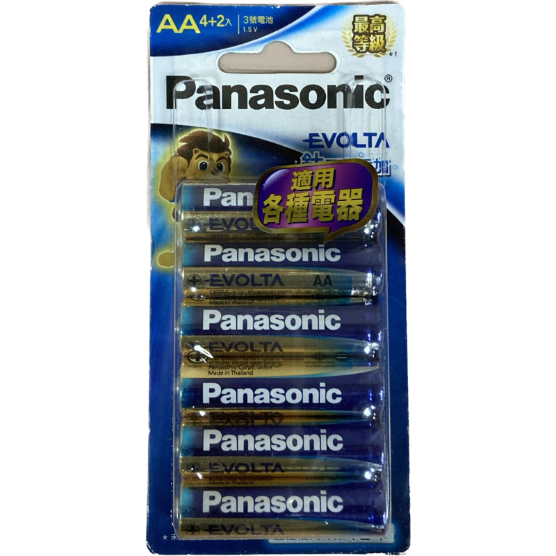 Panasonic 國際牌 EVOLTA鈦元素鹼性電池 6入裝