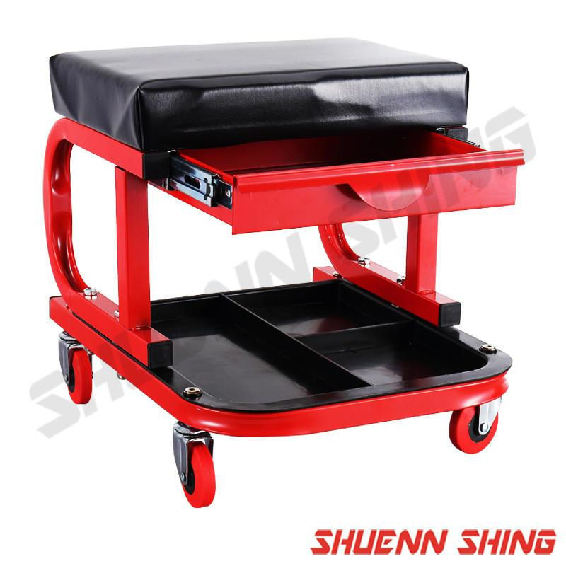▲LOCKE汽車工具 機車工具 機械工具///鐵製工作椅 (附抽屜) L-5002/限宅配