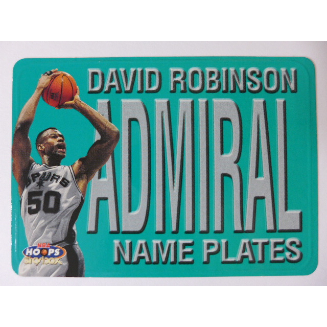 ~ David Robinson ~名人堂/馬刺雙塔/海軍上將/大衛·羅賓森 1999年HOOPS.票卡設計.特殊卡