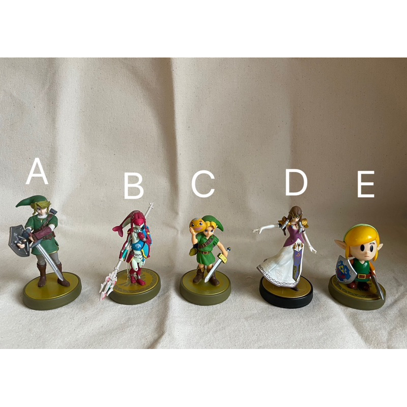 任天堂Amiibo 薩爾達傳說系列（林克/米法/薩爾達/達魯凱爾/力巴爾/烏魯波薩/守護者/甲賀忍蛙）