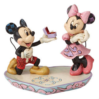 Enesco精品雕塑 Disney 迪士尼 米奇家族 米奇米妮求婚居家擺飾 EN89056