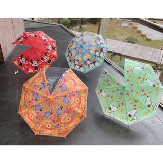 日本原裝 A71 雨傘有設計透明窗 下雨天走路視線清晰 維尼 迪士尼 Tsum Tsum SNOOPY史努比 米妮