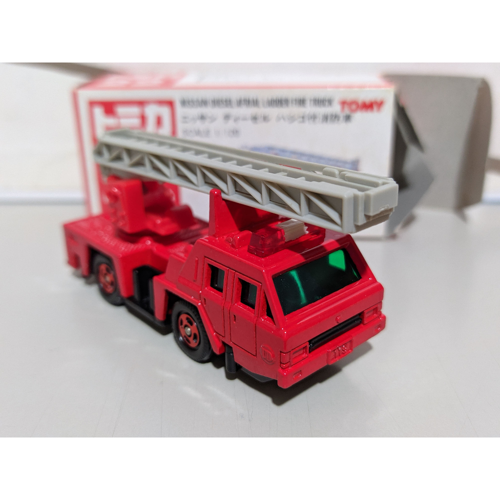 多美 tomy tomica 22 Nissan Diesel 消防車 雲梯車 日本製 紅標 日製