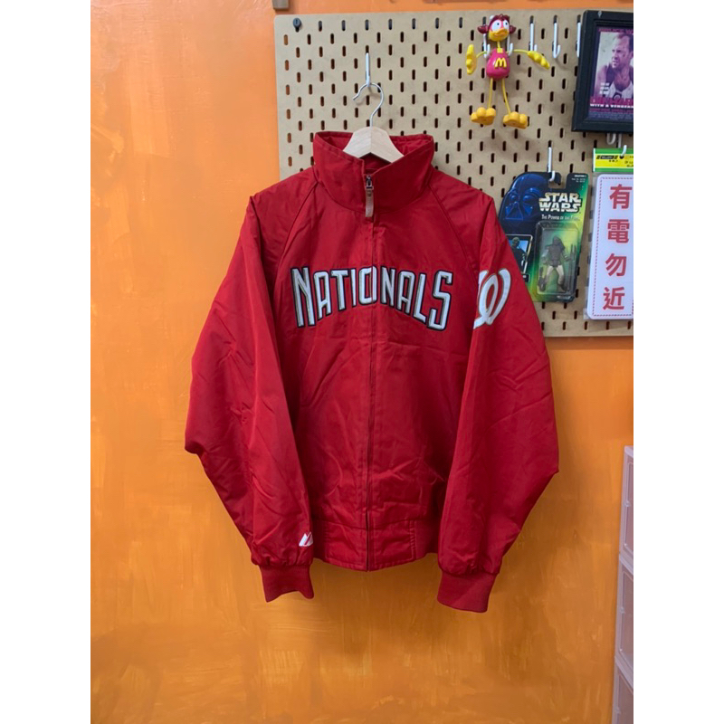 Vintage 00s Majestic MLB Nationals 國民隊棒球外套(古著外套)jackets