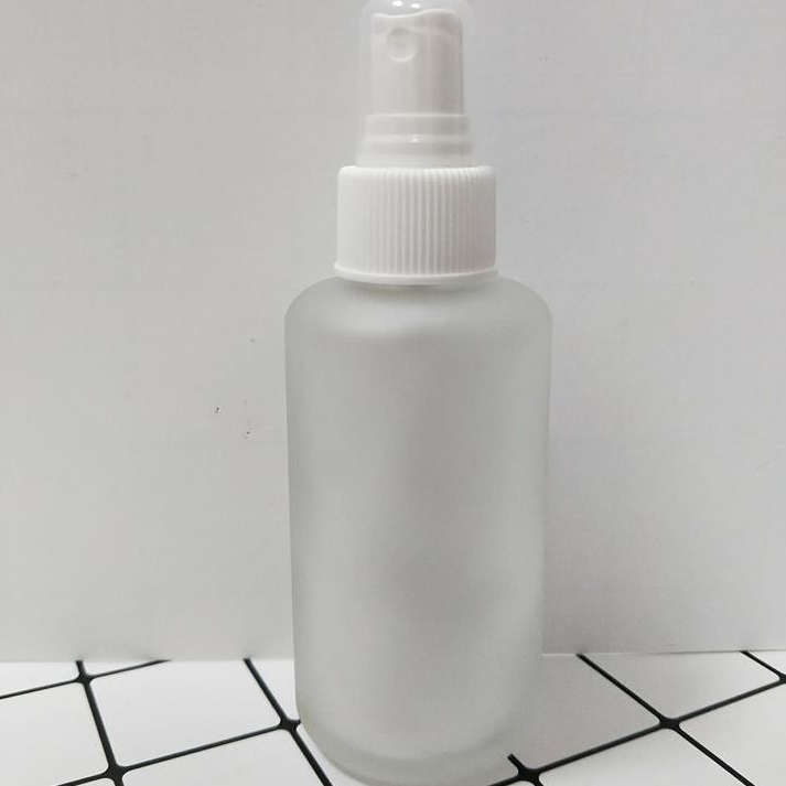 [馥靖皂材] 30ml 50ml 100ml台製磨砂霧面玻璃噴瓶(黑白噴頭隨機出貨) 加厚版 含蓋噴瓶