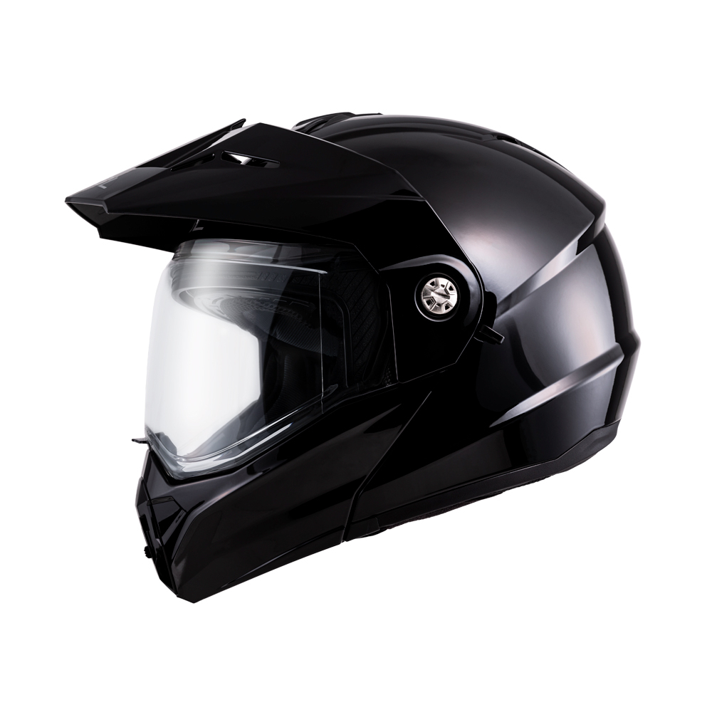 【SOL Helmets】SM-6P複合可掀式安全帽 (素色_素黑) ｜ SOL安全帽官方商城