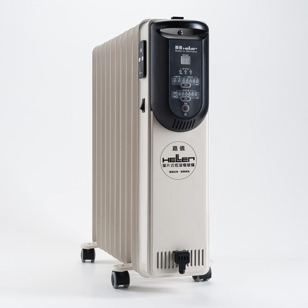 「德國嘉儀HELLER」十片葉片電子式電暖爐 豪華款含配件(KED510T)(13坪 恆溫 安全 舒適 冬季熱銷)