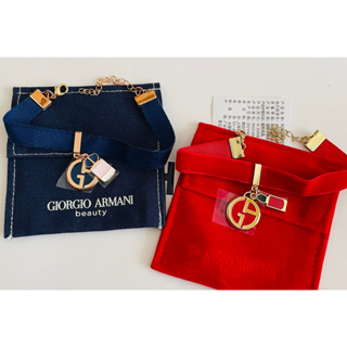 Giorgio Armani彩妝櫃贈品 手鍊 藍/紅 二色