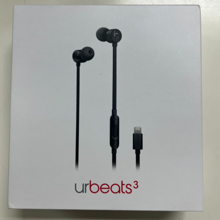 二手 Beats URBEATS 3.0 魔音3入耳式耳機重低音麵條綫控降噪運動耳塞  蘋果頭 lightning
