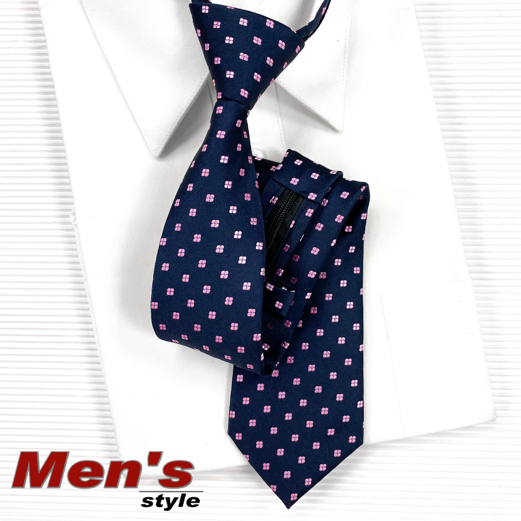 【vivi領帶家族】男仕配件 流行窄版領帶 ◆手打、拉鍊可選◆ 1120204T-1 粉花領帶