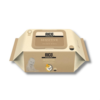 韓國 Rico Baby ⾦盞花有機天然特厚款濕紙⼱Sensitive 1包80⽚ / 1箱10包