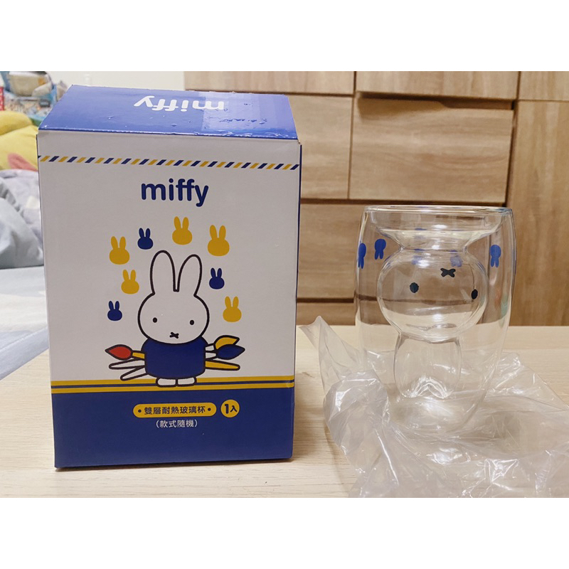 7-11 miffy 米飛兔7-11雙層耐熱玻璃杯 塗鴉款