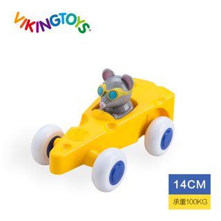 瑞典Viking toys維京玩具-動物賽車手-起司麥斯14cm 兒童玩具 玩具車 幼兒玩具 寶寶玩具 現貨