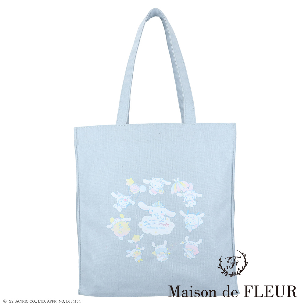 Maison de FLEUR 大耳狗喜拿印花方形手提袋(8S31F0J0250)
