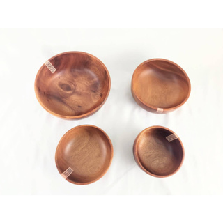 【一體無拼接】品木屋 原木飯碗 湯碗 (18cm、15cm、12cm、10cm)木頭碗 拉麵碗 實木碗 隔熱碗 露營餐具