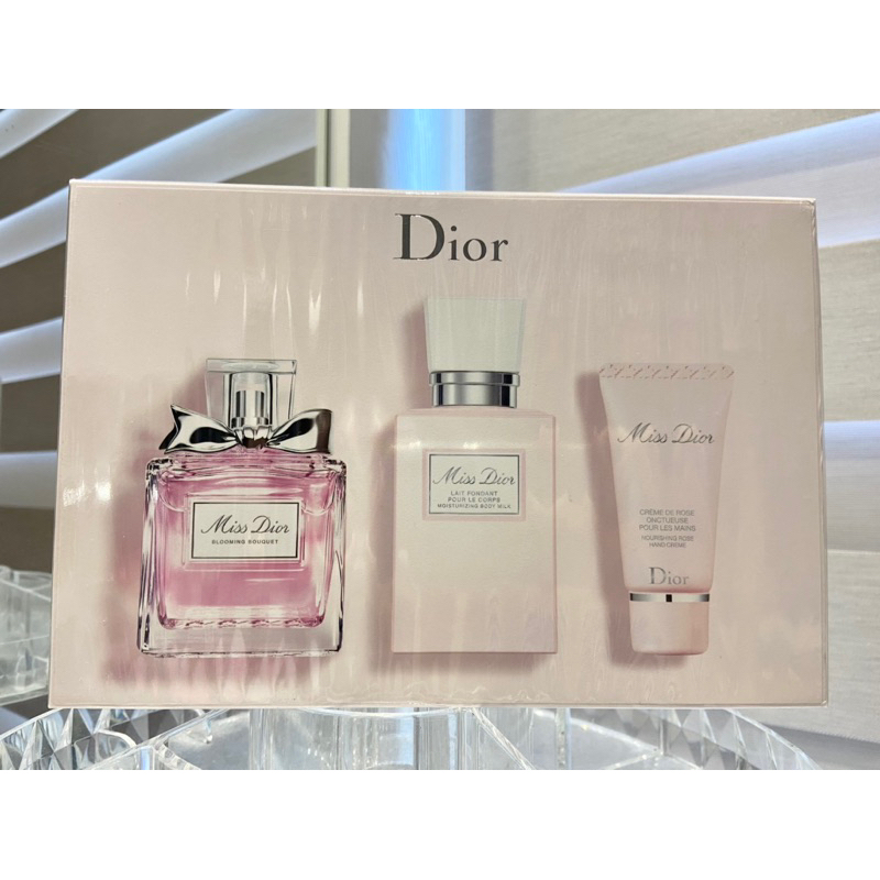 Dior Blooming Bouquet 花漾淡香精3入禮盒（淡香精50ml+身體乳75ml+護手霜20ml）