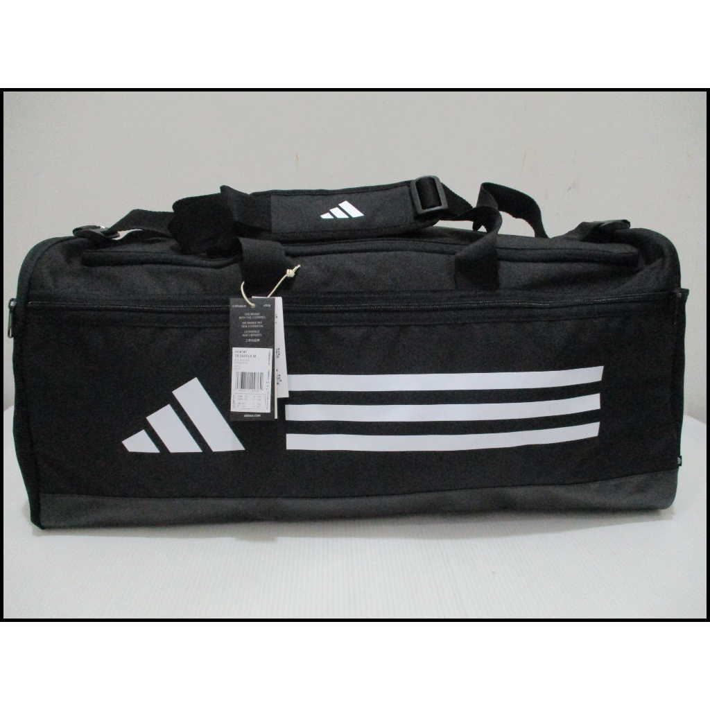 ADIDAS TR TUFFLE M 旅行袋 圓筒包 手提側背包 黑色 正品公司貨 HT4747