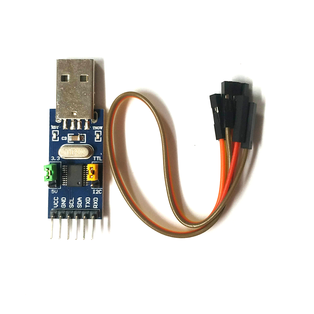 CH341T二合一模組 USB轉I2C IIC UART USB轉TTL 單片機串口下載器