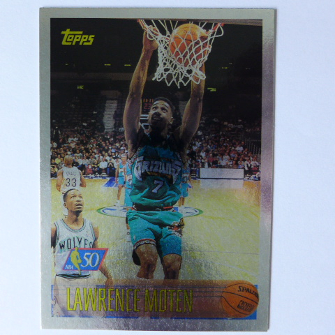 ~ Lawrence Moten ~NBA球星/勞倫斯·摩騰 1996年TOPPS.NBA50金屬設計.籃球特殊卡