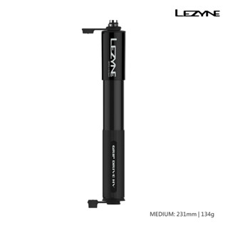 【LEZYNE】 高氣量手握打氣筒(90 PSI) GRIP DRIVE HV - M 黑