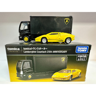 {TZ玩車庫}TOMICA PREMIUM PRM載運車 藍寶堅尼Countach 25週年(最後一臺)