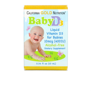 現貨-California Gold Nutrition, 嬰兒液體維生素 D3-10 毫升