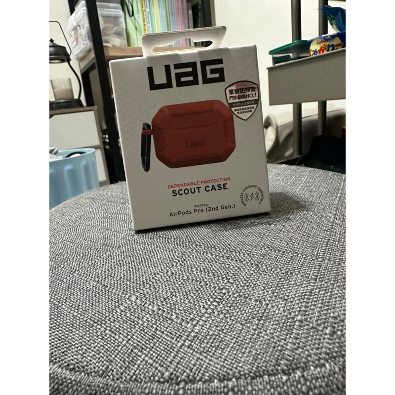 UAG AirPods Pro 2 耐衝擊防塵保護殼 全新未拆 橘紅