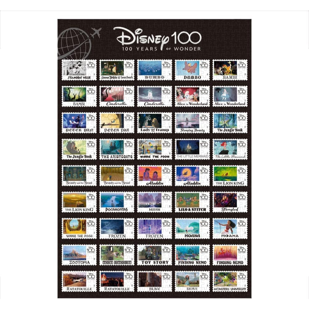 Tenyo  迪士尼100周年 世界郵票圖  1000片  拼圖總動員  迪士尼  日本進口拼圖