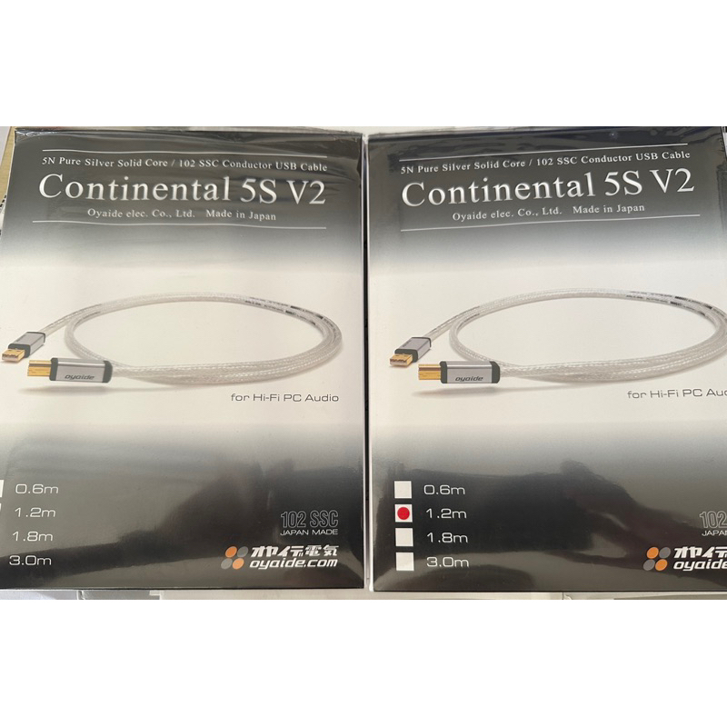 Oyaide Continental 5S V2/1.2m USB線 AB型