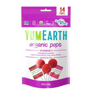 【YUMEARTH】有機棒棒糖 綜合水果口味 (87g/14支) <全素>