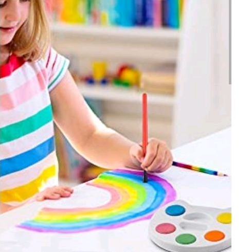 迷你水彩顏料組  Bedwina 迷你兒童繪畫組 5色/單片 水彩 迷你隨身水彩 無毒