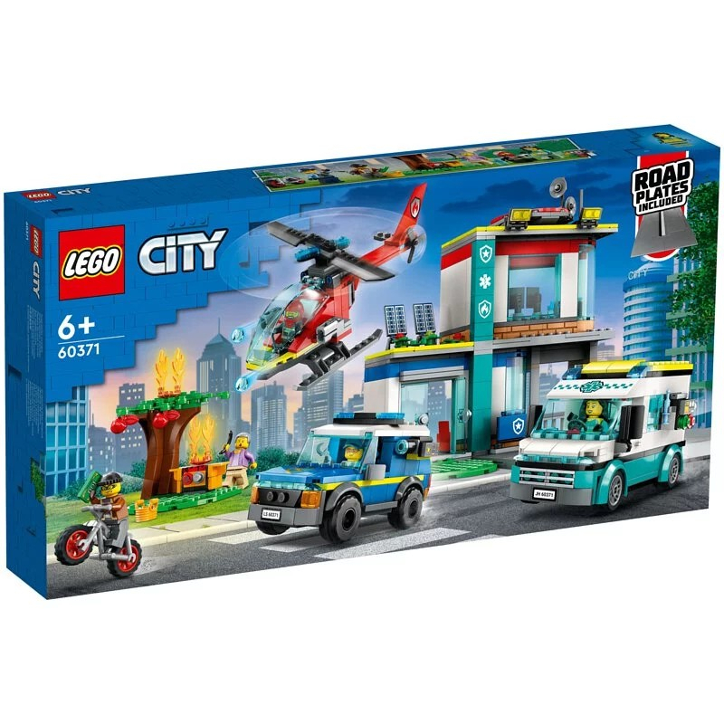 樂高LEGO City系列 緊急救援交通工具總部 60371