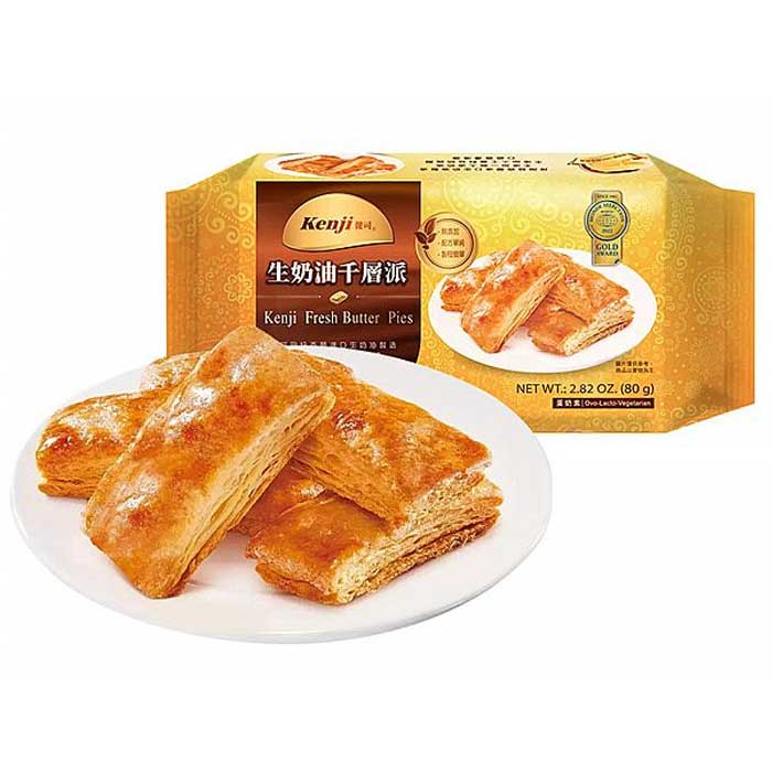 Kenji 健司 生奶油千層派(80g) 好市多COSTCO熱銷 零食 美式賣場 餅乾 點心【小三美日】DS012384