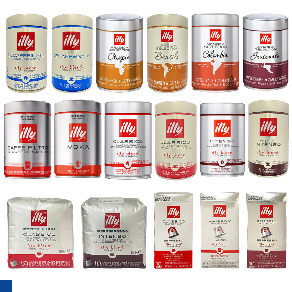 illy 咖啡 250g 10入 18入 烘培 咖啡豆 咖啡粉 咖啡膠囊 義大利 原裝 進口 意利 公司貨 郊油趣