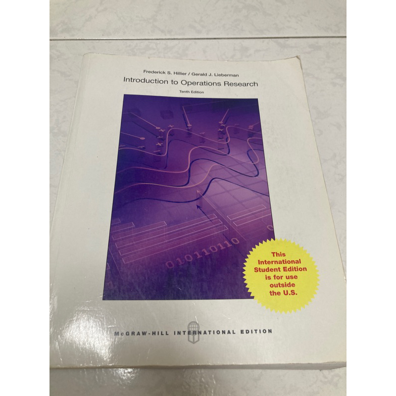 Introduction to Operations Research 10 edition 二手書