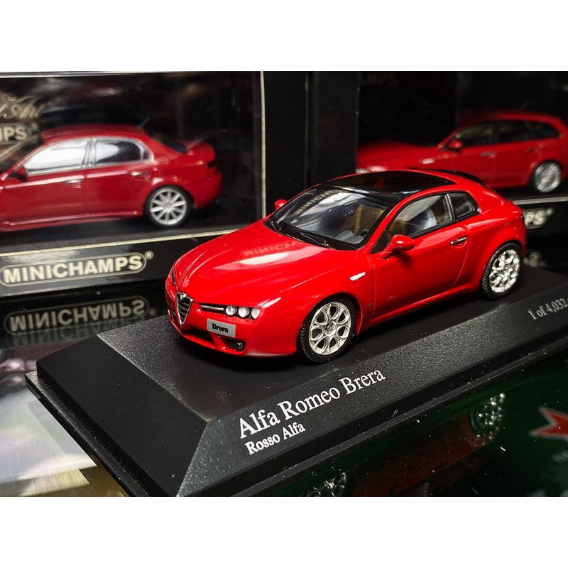 絕版 Minichamps 1/43 Alfa Romeo Brera 紅 愛快 愛快羅密歐 159 156 模型