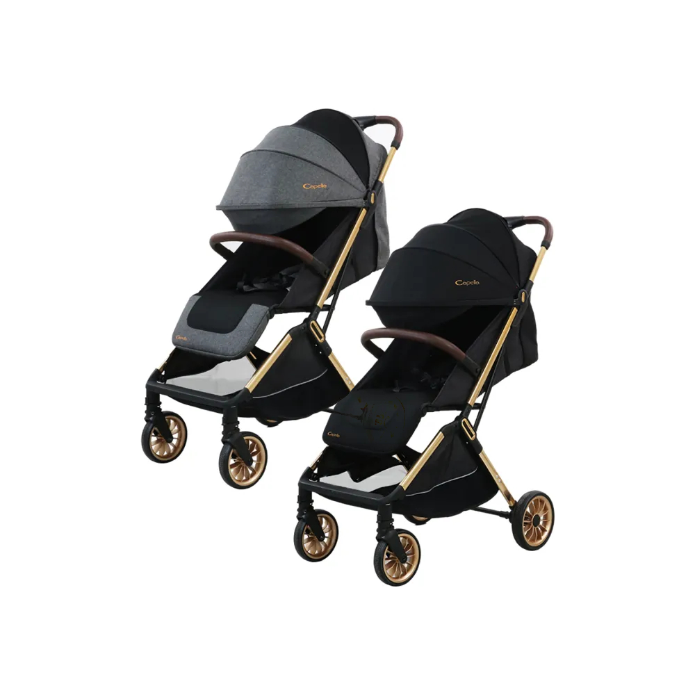 Capella X9可登機輕量秒收嬰兒推車雙寶組合+結合器(2色可選)【安琪兒婦嬰百貨】