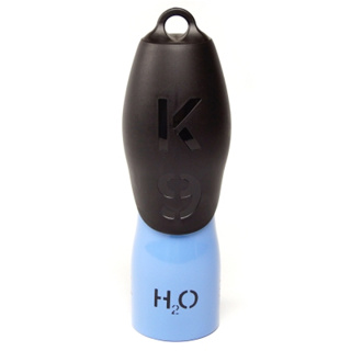 H2O4K9 寵物隨行杯瓶-曲線瓶 丹寧藍 750ml (贈保護背袋)