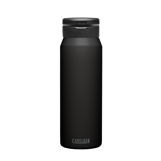 【Camelbak】1000ml FIT CAP 黑 不鏽鋼保冰保溫水瓶 保冰水瓶 登山水壺吸管水壺 32oz