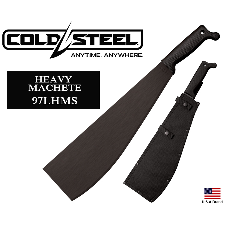 美國Cold Steel冷鋼14吋HEAVY MACHETE平頭重砍刀1055碳鋼附刀袋【CS97LHMS】