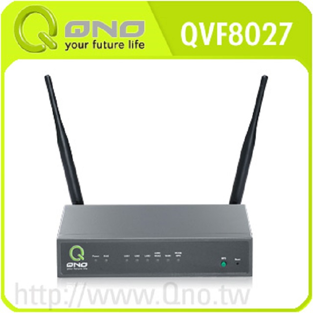 QNO俠諾 QVF8027 300Mbps 雙WAN 無線寬頻路由器