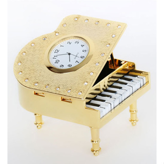 【音樂飾品】鍍金樂器時鐘 音樂擺飾 樂器道具