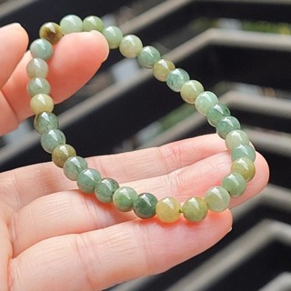 嗨，寶貝銀飾珠寶* 翡翠飾品☆925純銀 保證A貨 緬甸玉A貨 小清新 細緻 冰種油青翡翠手鍊 珠鍊1