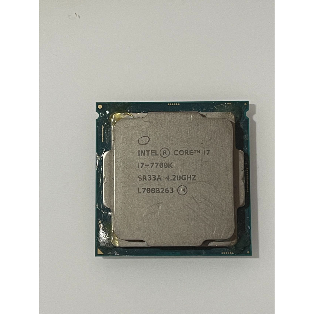 特價 Intel i7-7700K i7 7700K CPU 超頻 處理器 有開蓋 金屬導熱膏 保固90天 非 7700