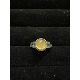 尼泊爾風格銀飾S925銀戒指 天然 清透料板鈦 鈦晶 戒指 鑲嵌 銀戒指連框7.6mm左右可調活口圍附擦銀布
