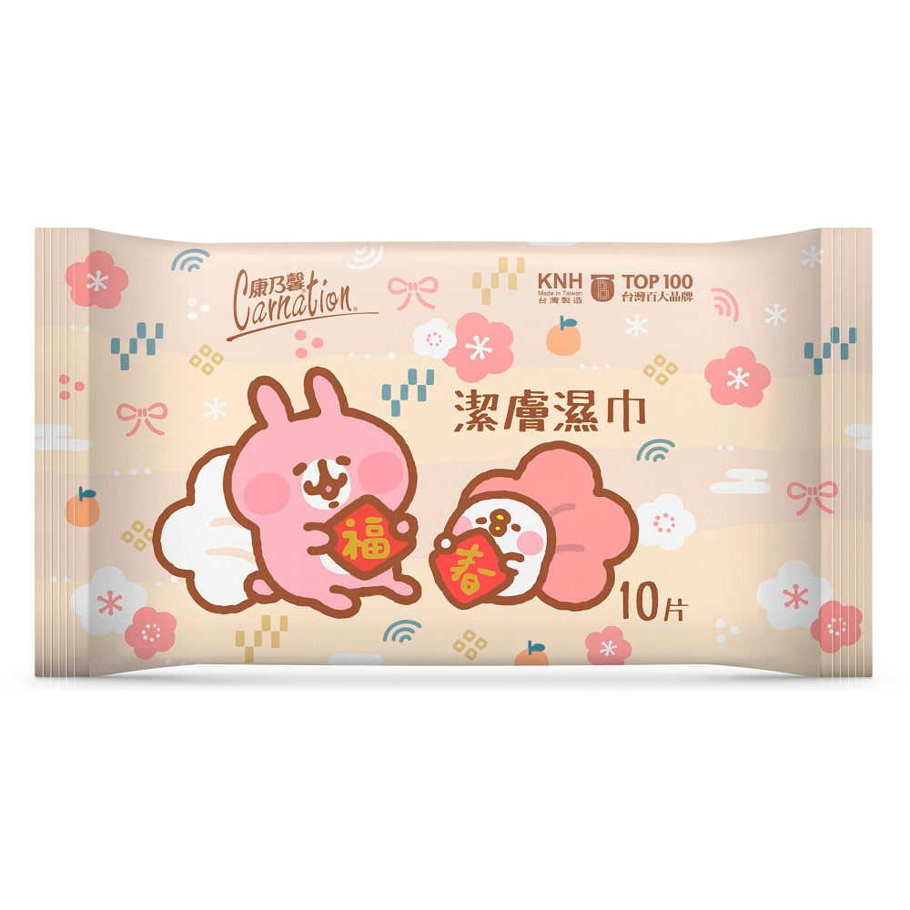 康乃馨潔膚濕巾-卡娜赫拉的小動物-10PCx10包【家樂福】