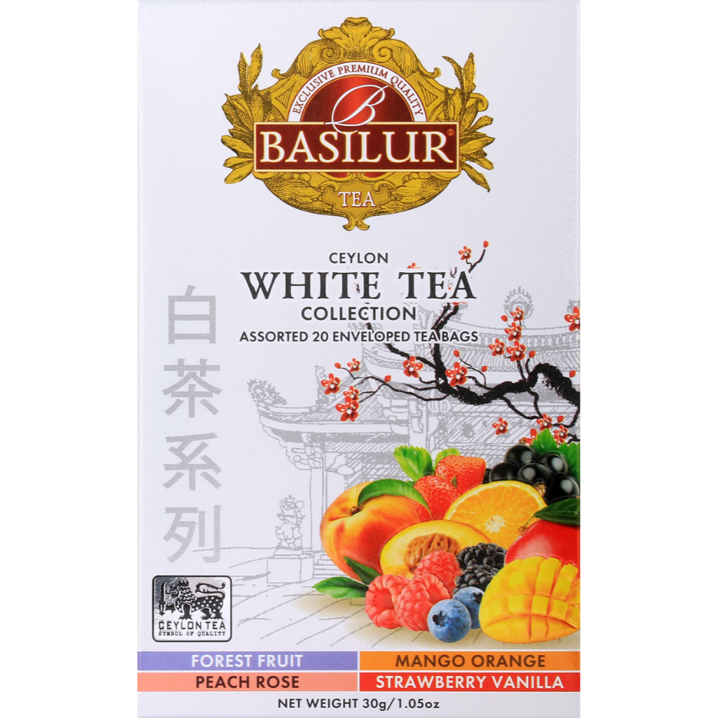 【BASILUR】72174 水果風味茶包(白茶4種口味)_1.5gx20包｜品牌旗艦店