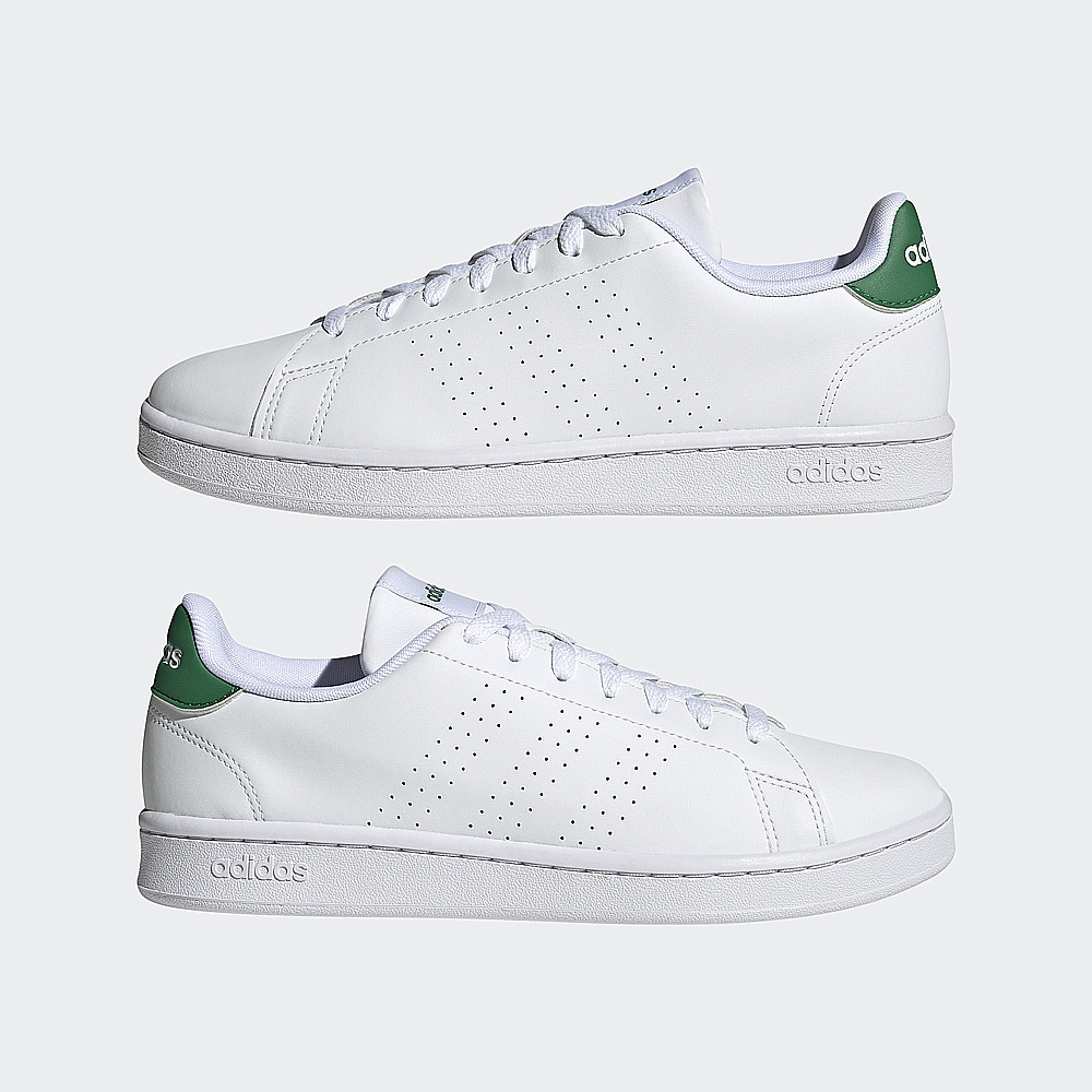 Adidas 男 休閒鞋 經典 運動 網球風 柔軟 舒適 簡約 穿搭 愛迪達  Advantage 白 綠 GZ5300
